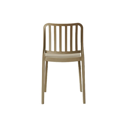 Set de 6 Sillas Brooklyn, Taupe, con Espaldar en Rayas y Diseño Minimalista