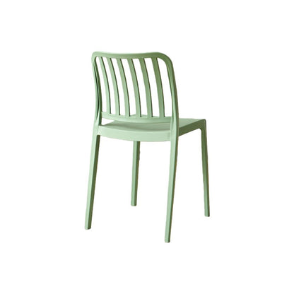 Set de 2 Sillas Brooklyn, Verde, con Espaldar en Rayas y Diseño Minimalista