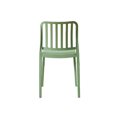 Set de 2 Sillas Brooklyn, Verde, con Espaldar en Rayas y Diseño Minimalista