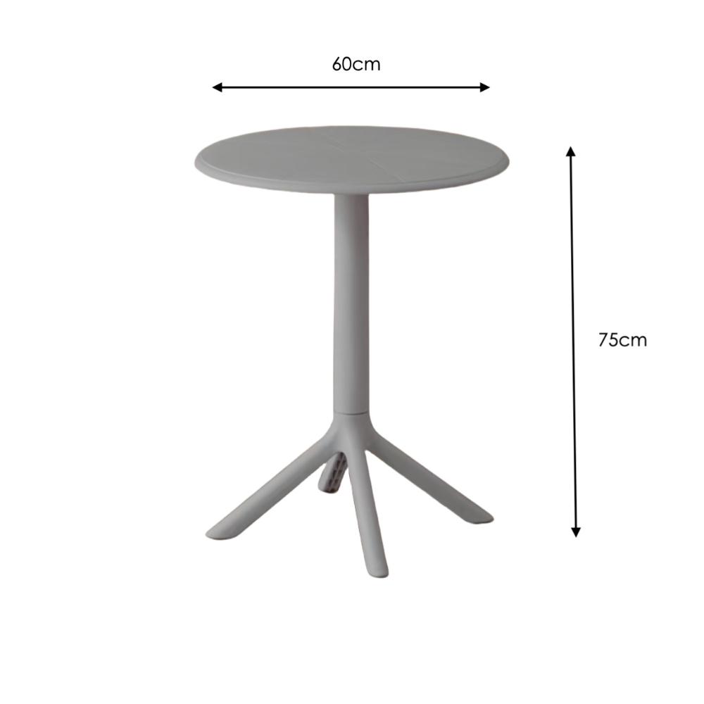 Juego de Comedor Nova · Mesa Redonda + 4 Sillas · Negro