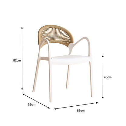 Juego de Comedor Mokah · Mesa de Vidrio + 4 Sillas