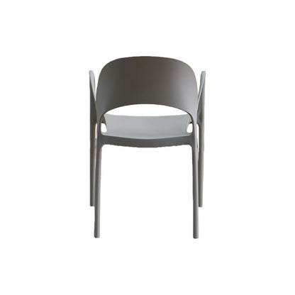 Silla Bremen, Gris Oscuro, con Espaldar, Reposa Brazos y Diseño Minimalista, detalle interior