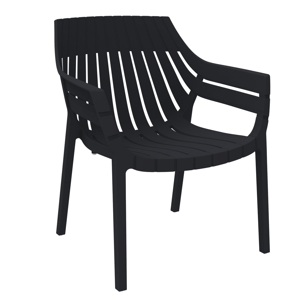 Silla con Brazos Arena, Negro, con Espaldar y Diseño Moderno