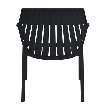 Silla con Brazos Arena, Negro, con Espaldar y Diseño Moderno