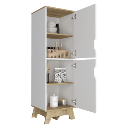 Alacena Vivox, Blanco Perla, con Dos Puertas y Cuatro Entrepaños ZF - VIRTUAL MUEBLES