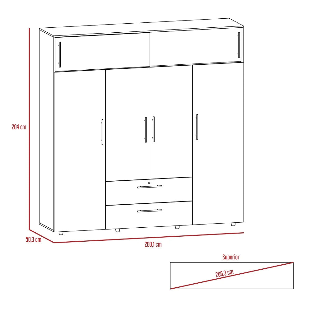 Closet Luque RTA Macadamia Blanco