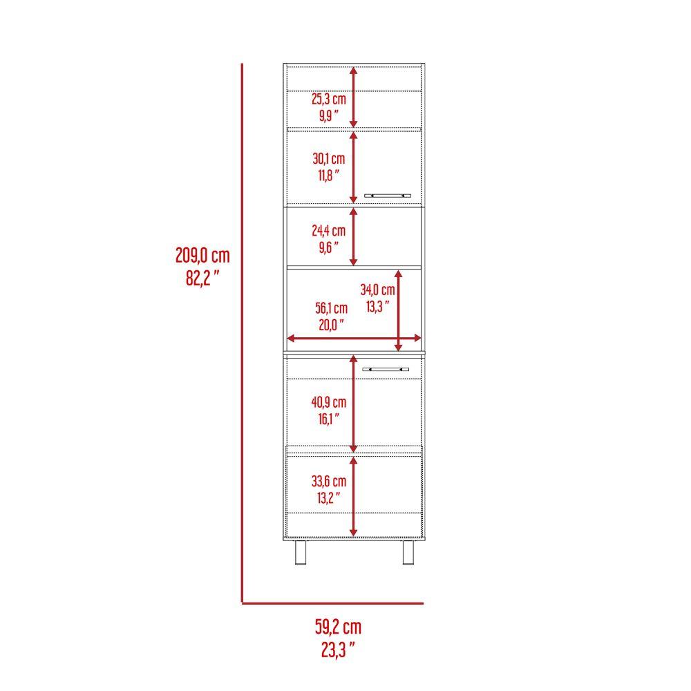 Alacena Praga, Plata oscuro y Castaño, Gran Capacidad de Almacenamiento Por Su Variedad de Entrepaños - VIRTUAL MUEBLES