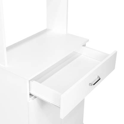 Alacena Bagan, Blanco, con Un Cajón Organizador - VIRTUAL MUEBLES