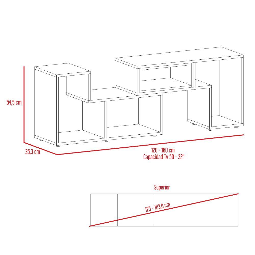 Mesa para TV Ascher color Blanco para Sala.