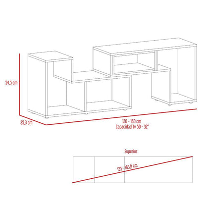 Mesa para TV Ascher color Blanco para Sala.