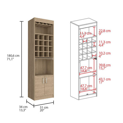 Bar Ascher color Beige para Sala.