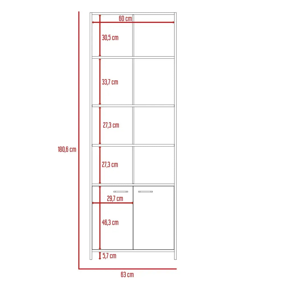 Libreria Estanteria Z63 RTA Blanco Duna