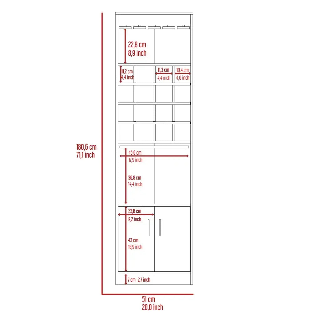 Mueble Bar Kava RTA Blanco