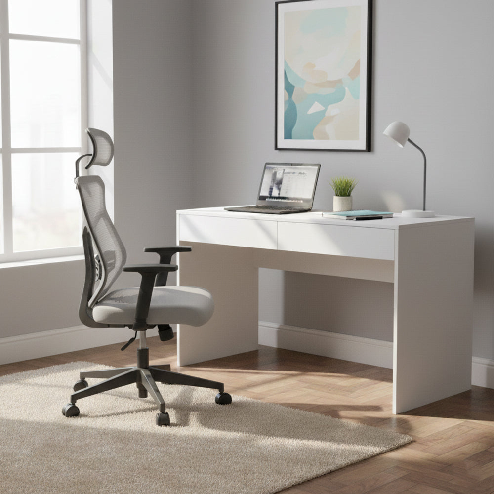 Combo para Oficina Esencial, Incluye Escritorio y Silla de Escritorio blanco