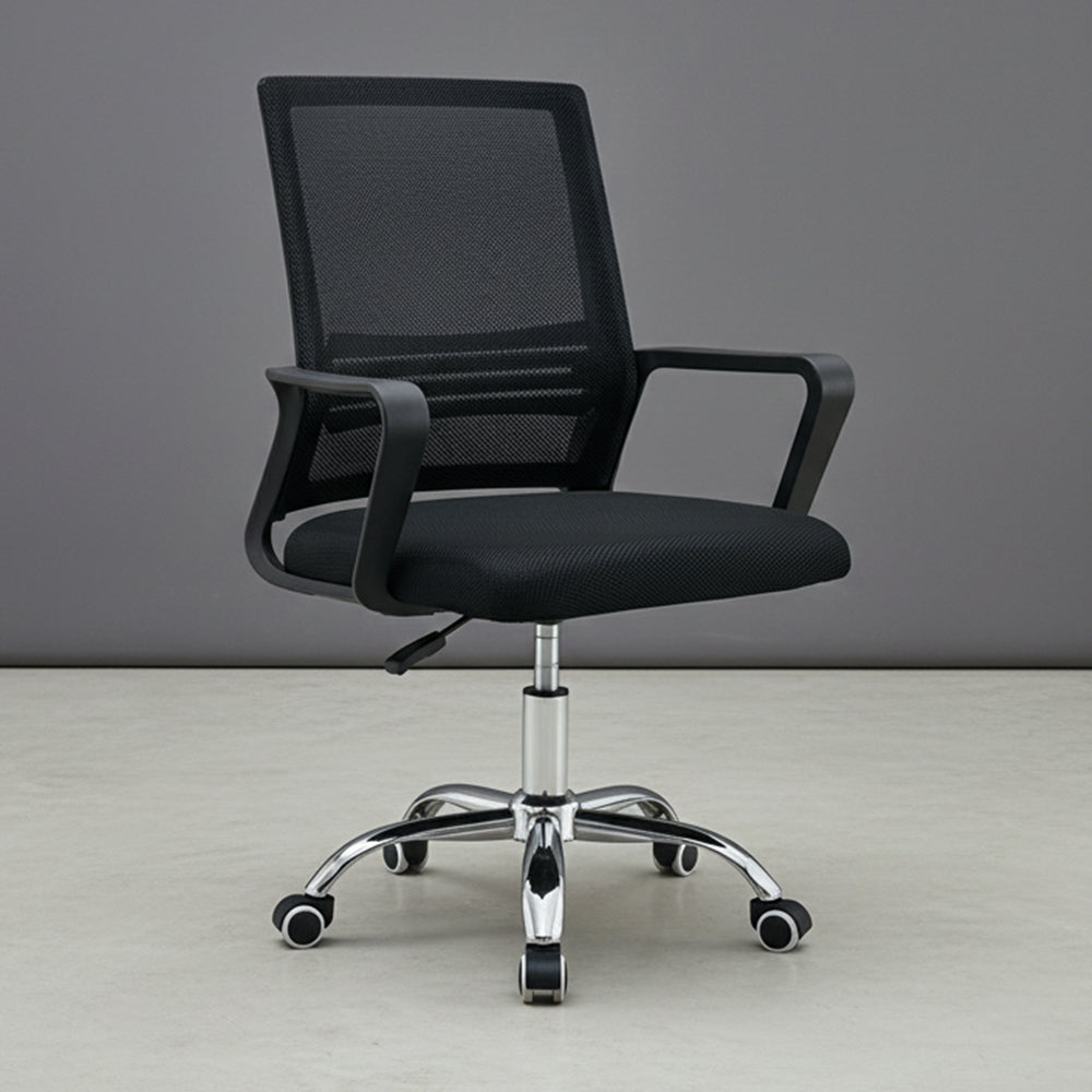 Silla de Escritorio Imperial, Negro, ergonómica con reposabrazos