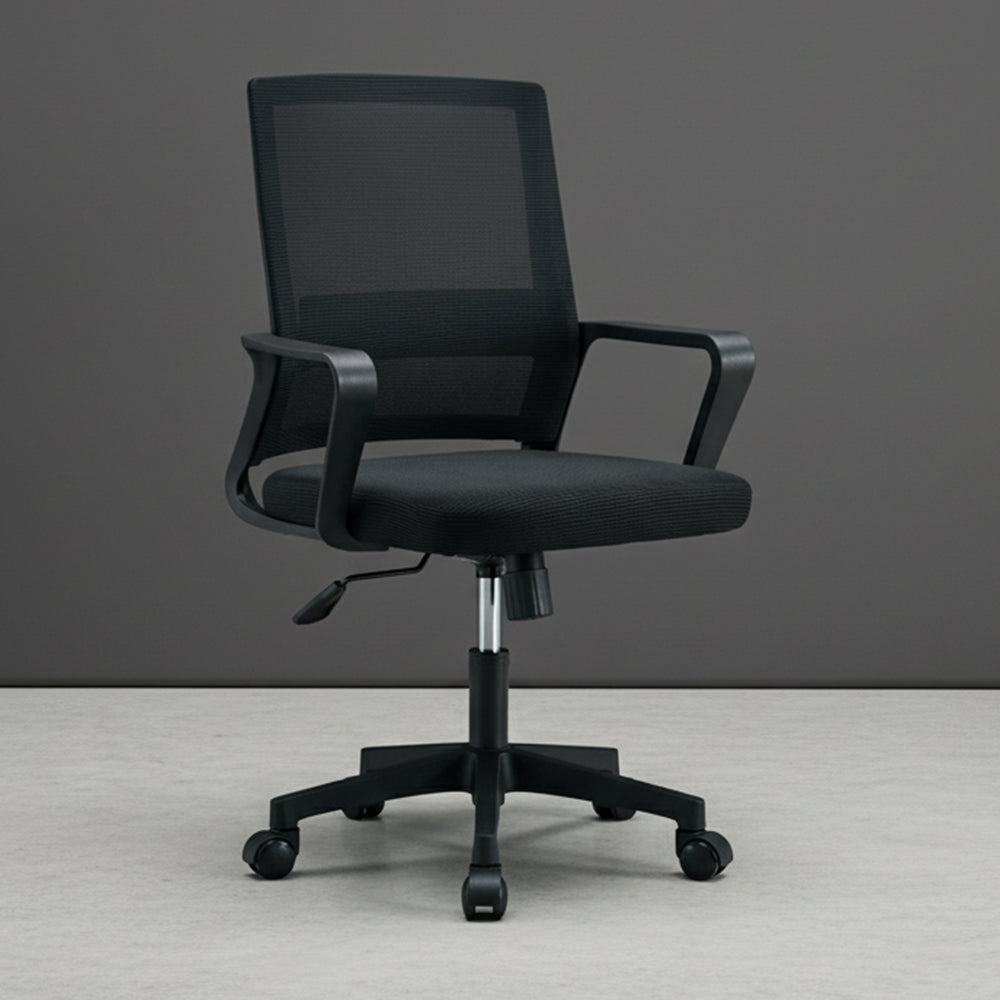 Silla de Escritorio Regal, Negro, ergonómica con reposabrazos