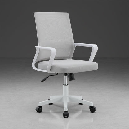 Silla de Escritorio Regal, Gris, Ergonómica con Reposabrazos