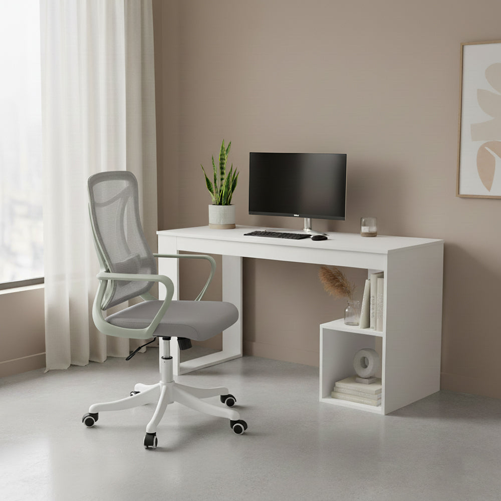 Combo para Oficina Smart, Incluye Escritorio y Silla de Escritorio blanco