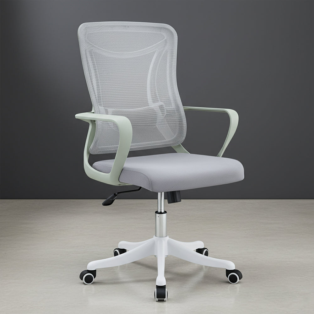 Combo para Oficina Smart, Incluye Escritorio y Silla de Escritorio blanco, vista lateral