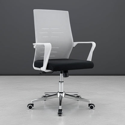 Silla de Escritorio Vertex, Gris, Ergonómica con Reposabrazos