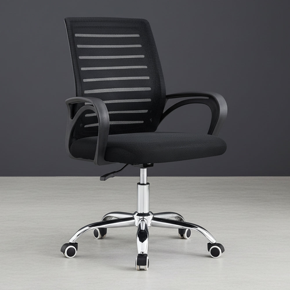 Silla de Escritorio Apex, Negro, ergonómica con reposabrazos