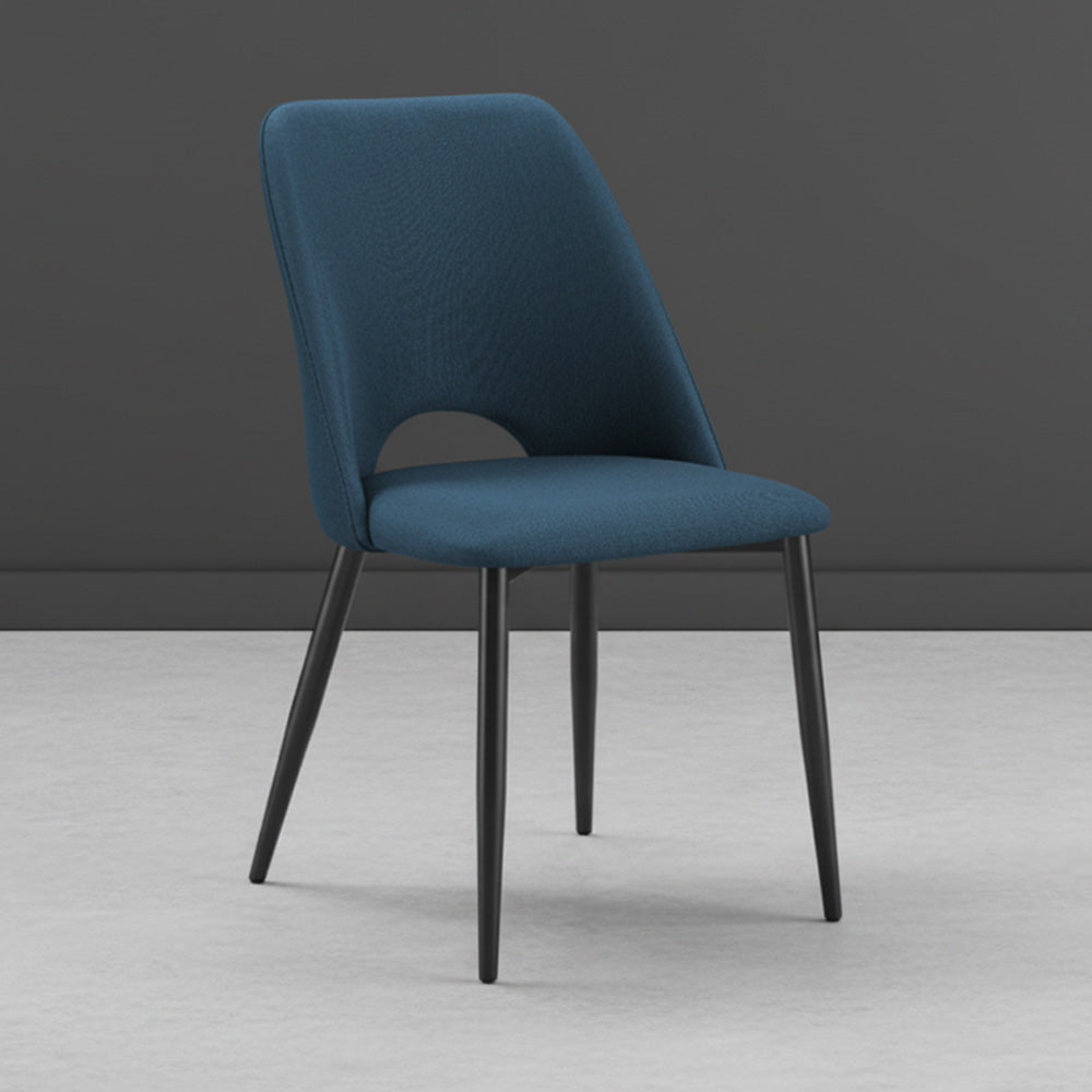 Set de 2 Sillas Urban, Color Azul, con Espaldar y Diseño Moderno, detalle