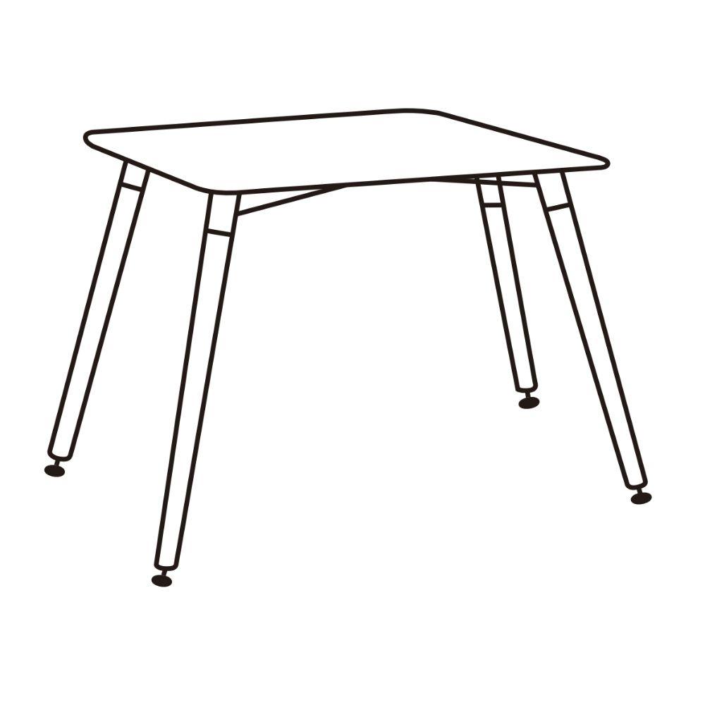 Juego de Comedor Noa · 4 Sillas · Blanco