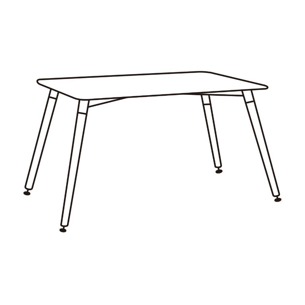 Juego de Comedor Lino · 4 Sillas · Negro