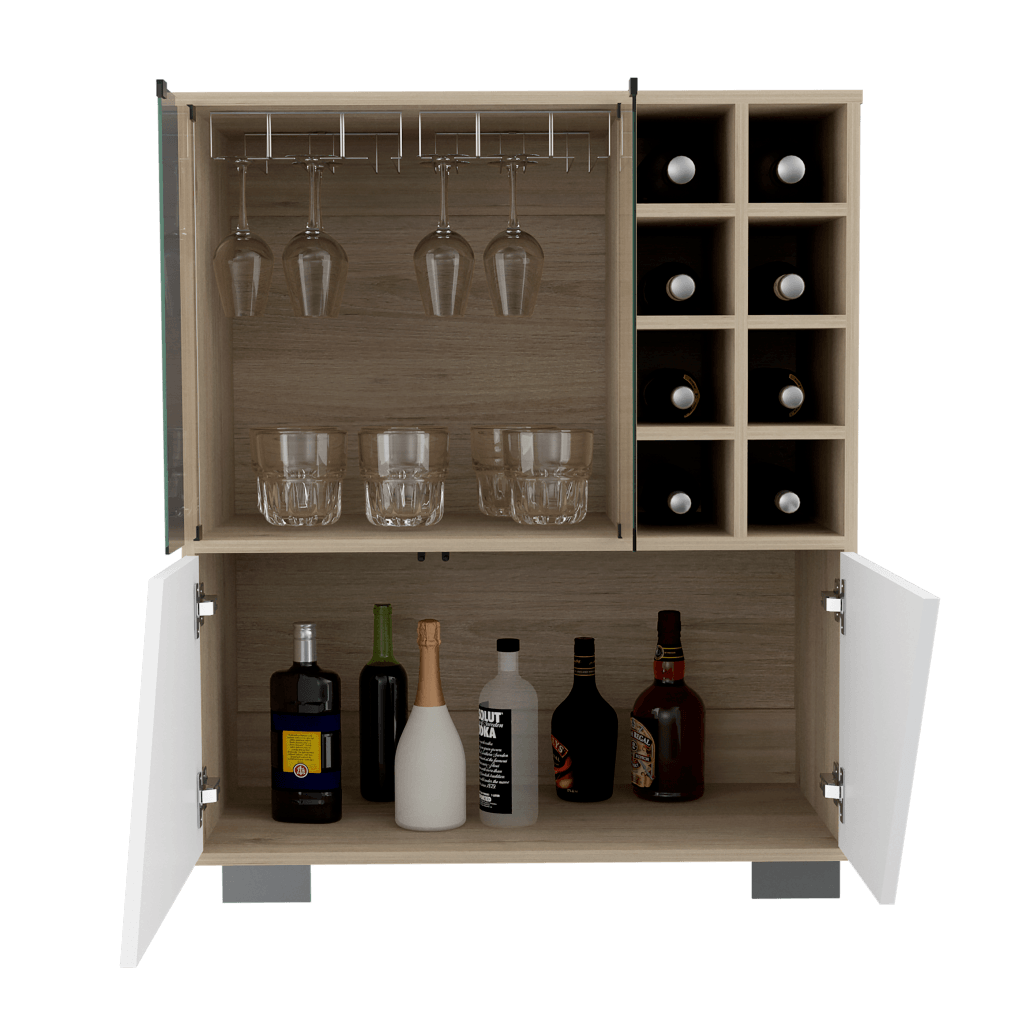 Bar Orus color Beige y Blanco para Sala.