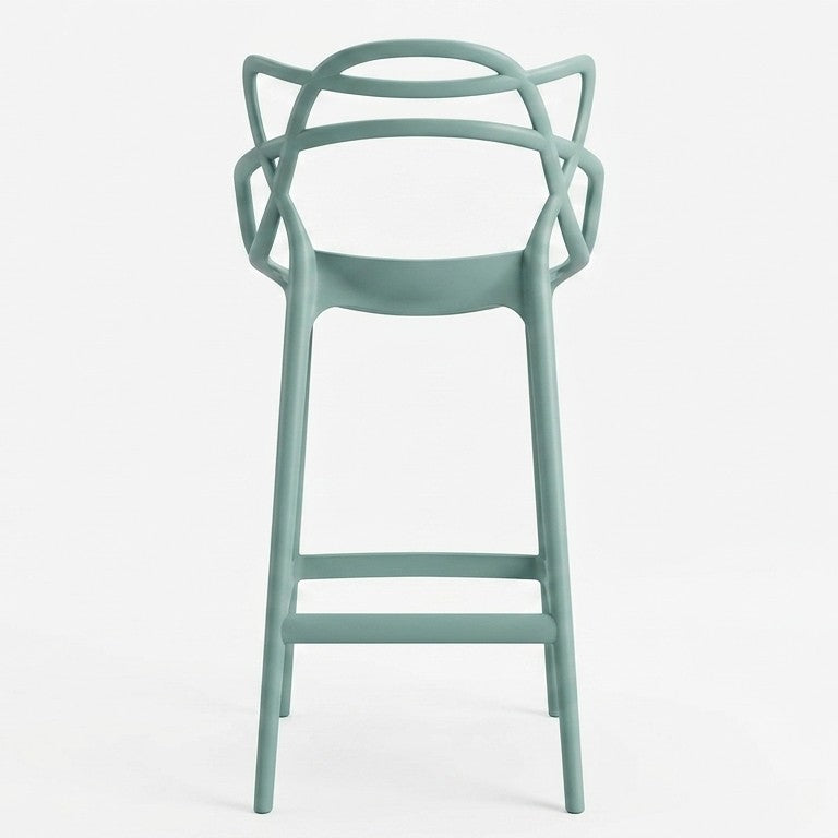 Set de 2 Sillas para Bar Palermo, Verde, con Reposa Pies Doble Propósito
