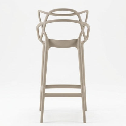 Set de 2 Sillas para Bar Palermo, Taupe, con Reposa Pies Doble Propósito