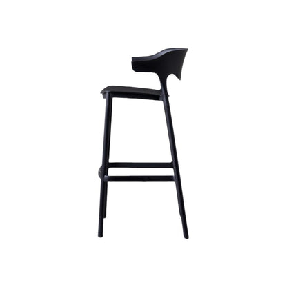Set de 4 Sillas para Bar Elena, Color Negro, Diseño Moderno, detalle interior