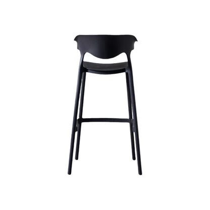 Set de 4 Sillas para Bar Elena, Color Negro, Diseño Moderno, detalle de patas