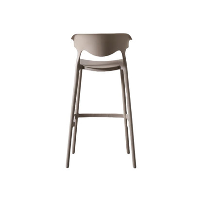 Silla para barra Elena color taupe en polipropileno - detalle
