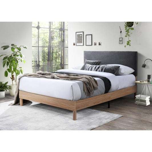 Cama Doble Sonia · Gris Oscuro