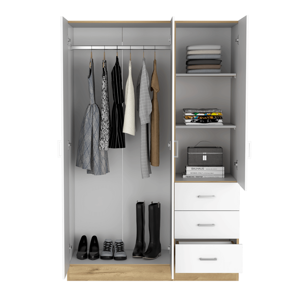 Closet Norvek colorCafé claro y Blanco para Habitación.