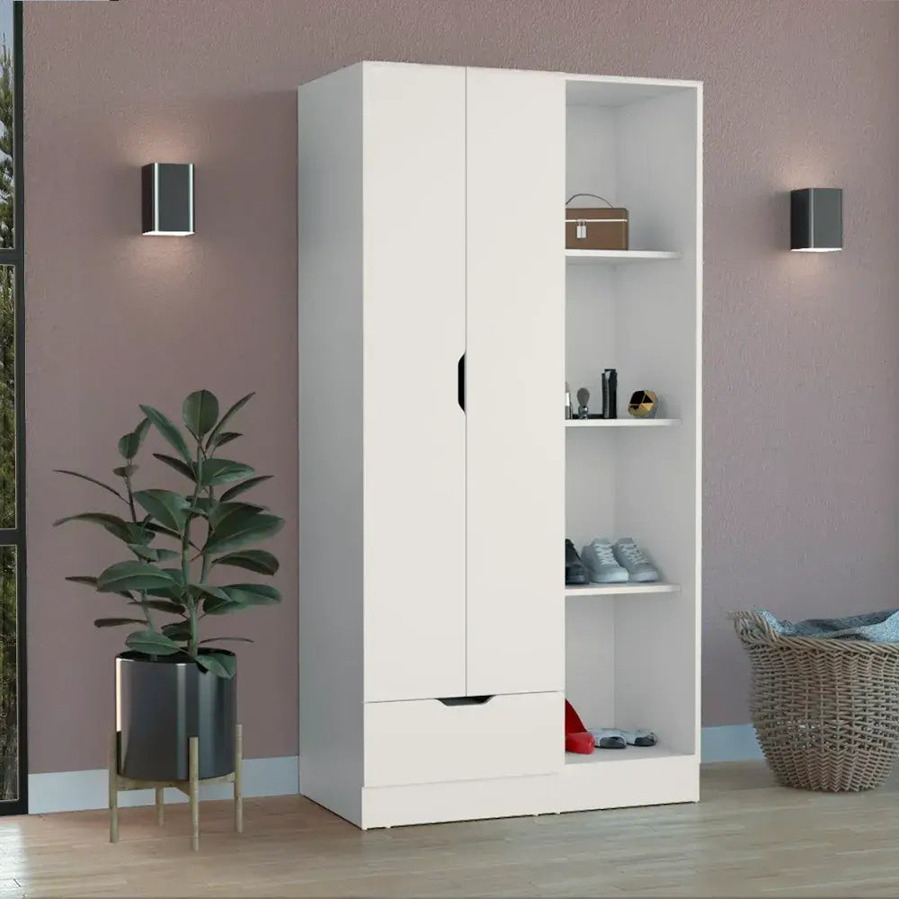 Closet 2 Puertas 1 Cajon RTA Blanco