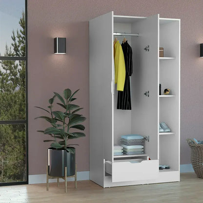 Closet 2 Puertas 1 Cajon RTA Blanco