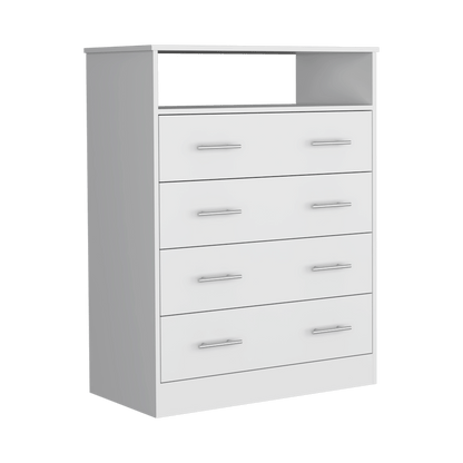 Organizador Barlovento, Blanco con Cuatro Cajones ZF - VIRTUAL MUEBLES