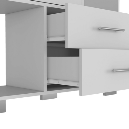 Organizador Karely, Blanco, 4 cajones multiusos deslizables ZF - VIRTUAL MUEBLES