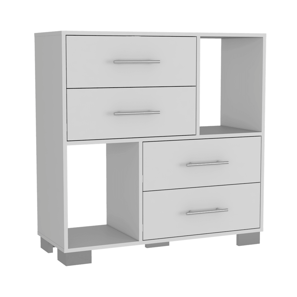 Organizador Karely, Blanco, 4 cajones multiusos deslizables ZF - VIRTUAL MUEBLES