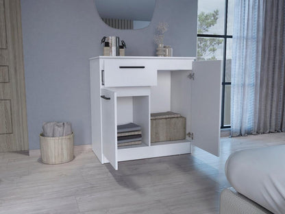 Closet Indira, Blanco Duqueza, con tres cajones multiusos deslizables ZF - VIRTUAL MUEBLES