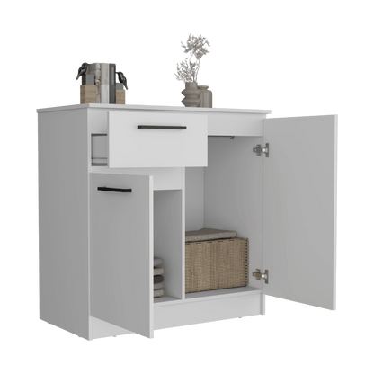 Closet Indira, Blanco Duqueza, con tres cajones multiusos deslizables ZF - VIRTUAL MUEBLES