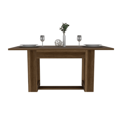 Juego de Comedor Glen · 4 Sillas · Cobre y Blanco