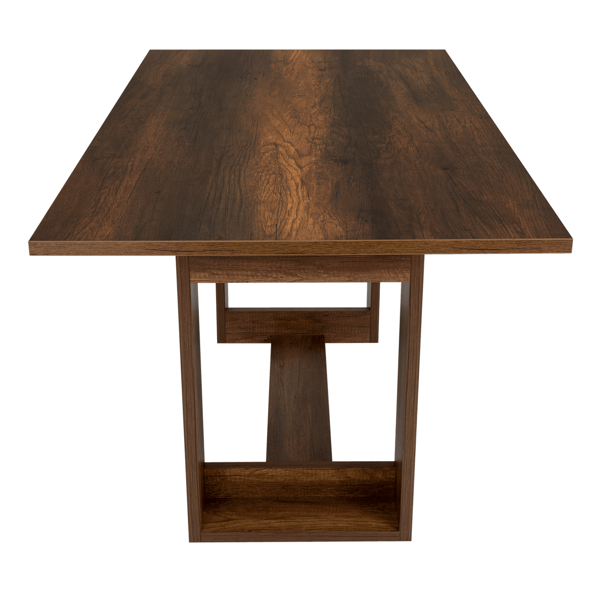 Juego de Comedor Glen · 4 Sillas · Cobre y Blanco