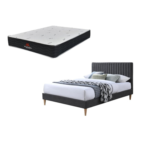 Combo Habitación Pine · Cama Doble + Colchón 140x190