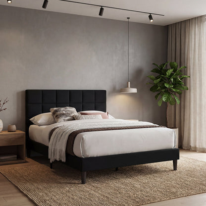 Cama Doble Vertex · Negro