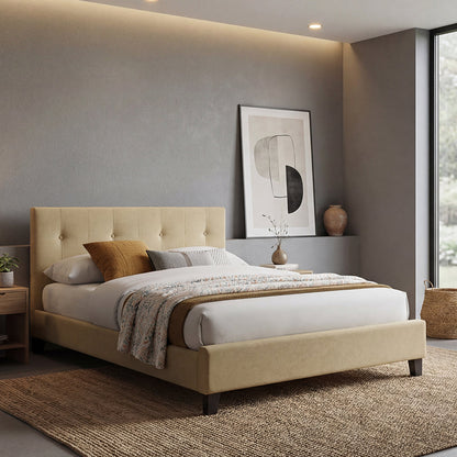 Cama Doble Imperial · Beige