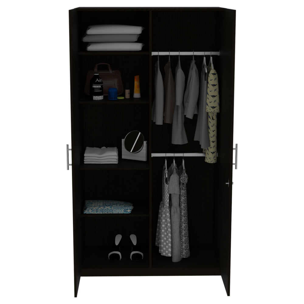 Closet Mintic, Wengue, con amplios espacios para guardar y organizar