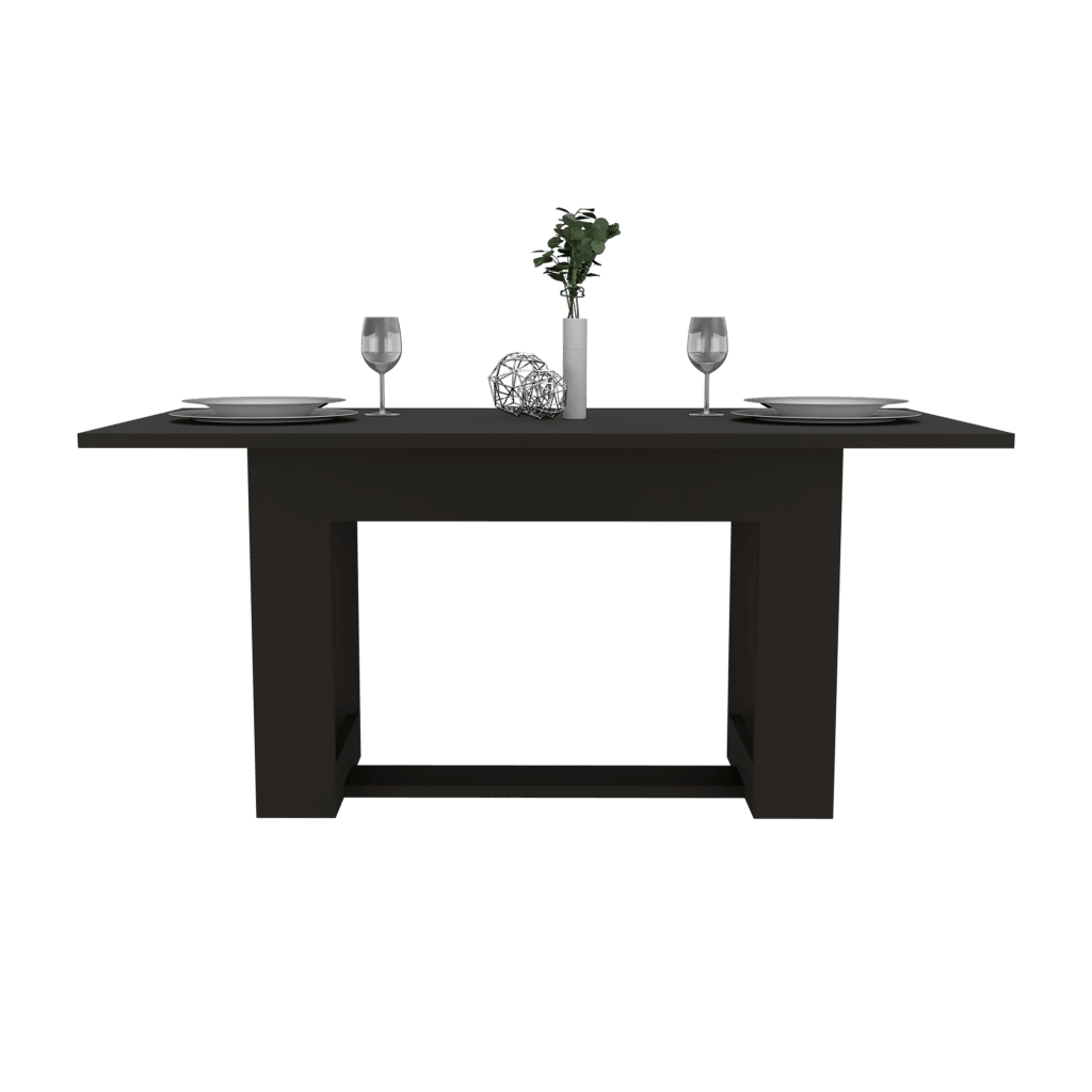 Combo Comedor Beton , Incluye Comedor y 4 Sillas wengue, vista frontal